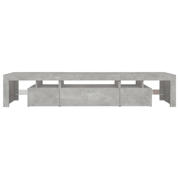 vidaXL TV-taso LED-valoilla betoninharmaa 215x36,5x40 cm