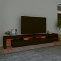 Pikkukuva 5 / 11: vidaXL TV-taso LED-valoilla musta 260x36,5x40 cm