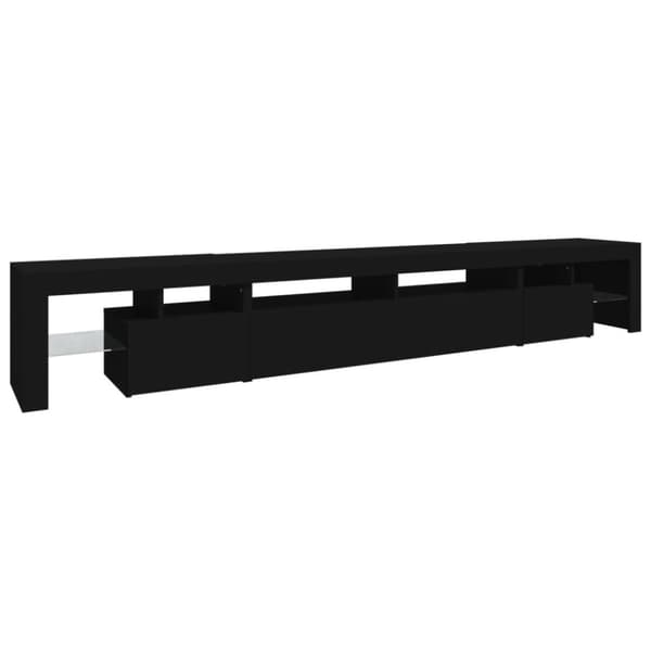 vidaXL TV-taso LED-valoilla musta 260x36,5x40 cm