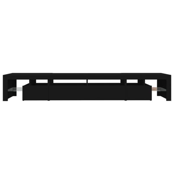 vidaXL TV-taso LED-valoilla musta 260x36,5x40 cm