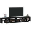 Miniatyrbilde 6 av 11: vidaXL TV-benk med LED-lys svart 260x36,5x40 cm