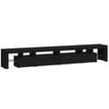 Miniatyrbilde 7 av 11: vidaXL TV-benk med LED-lys svart 260x36,5x40 cm