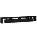 Miniatyrbilde 8 av 11: vidaXL TV-benk med LED-lys svart 260x36,5x40 cm