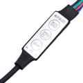 Miniatyrbilde 10 av 11: vidaXL TV-benk med LED-lys svart 260x36,5x40 cm