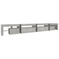 Miniatyrbillede 8 af 11: vidaXL tv-bord med LED-lys 290x36,5x40 cm betongrå