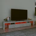 Pikkukuva 5 / 11: vidaXL TV-taso LED-valoilla betoninharmaa 230x36,5x40 cm