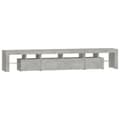 Pikkukuva 7 / 11: vidaXL TV-taso LED-valoilla betoninharmaa 230x36,5x40 cm