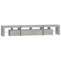 Pikkukuva 8 / 11: vidaXL TV-taso LED-valoilla betoninharmaa 230x36,5x40 cm