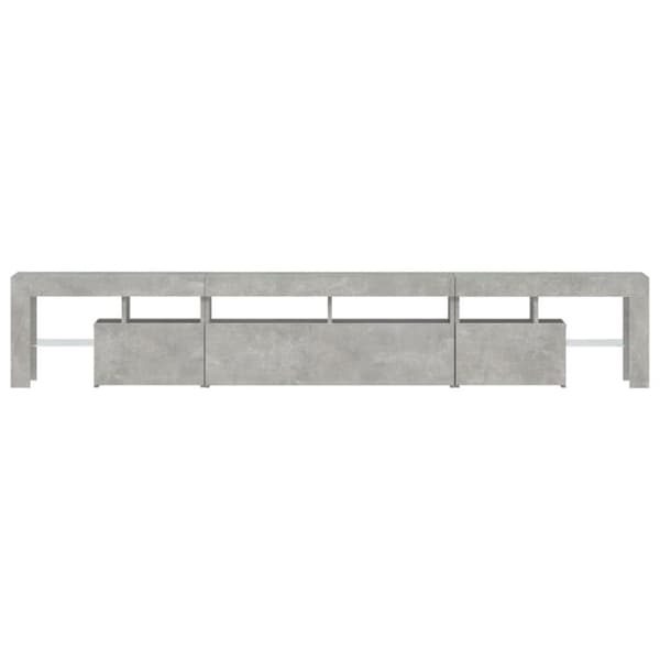 vidaXL TV-taso LED-valoilla betoninharmaa 230x36,5x40 cm