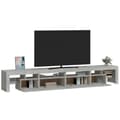 Pikkukuva 6 / 11: vidaXL TV-taso LED-valoilla betoninharmaa 260x36,5x40 cm