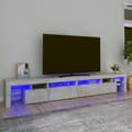 Pikkukuva 1 / 11: vidaXL TV-taso LED-valoilla betoninharmaa 260x36,5x40 cm