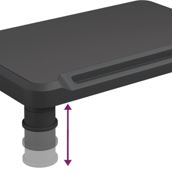vidaXL skærmstander 38x24x10,5 cm sort