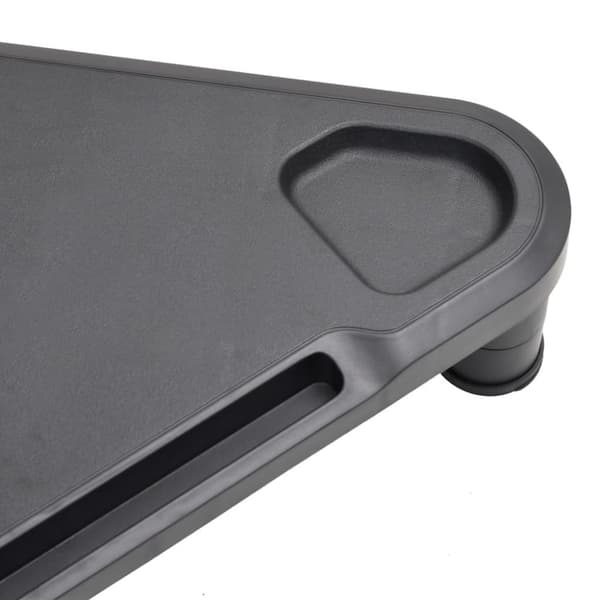 vidaXL skærmstander til hjørne 49x28x10,5 cm sort