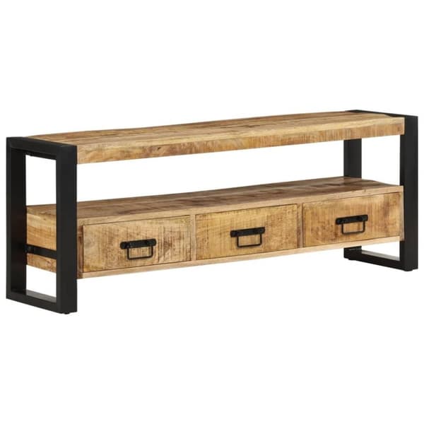 vidaXL TV-benk 120x30x45 cm heltre mango