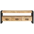 Miniatyrbilde 2 av 11: vidaXL TV-benk 120x30x45 cm heltre mango