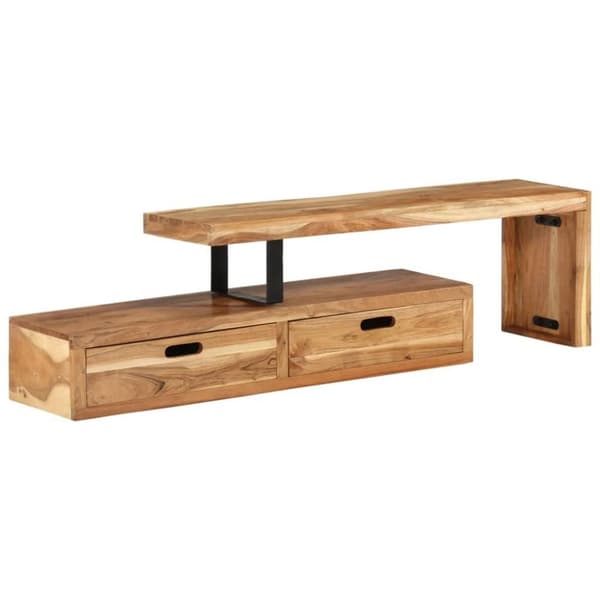 vidaXL tv-bord massivt akacietræ