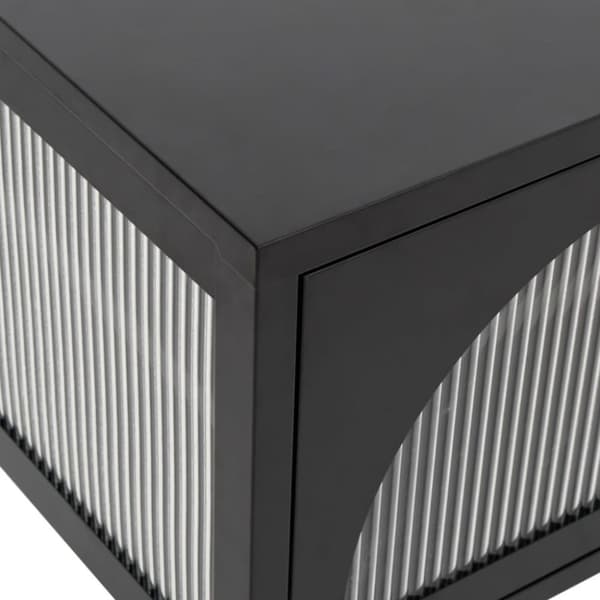 vidaXL Tv-bänk svart 105x35x50 cm glas och stål