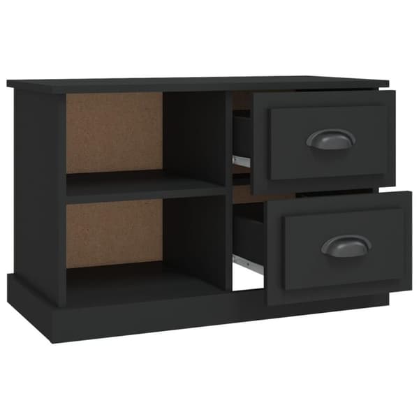 vidaXL TV-benk svart 73x35,5x47,5 cm konstruert tre