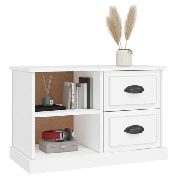 vidaXL TV-benk hvit 73x35,5x47,5 cm konstruert tre