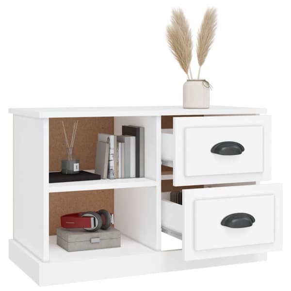 vidaXL TV-benk hvit 73x35,5x47,5 cm konstruert tre
