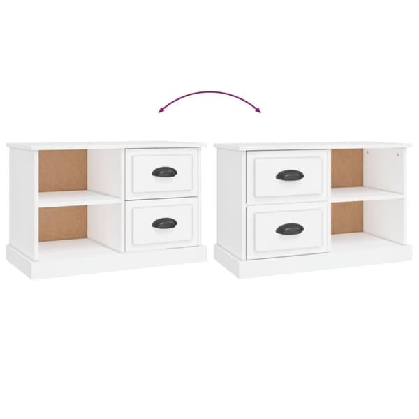 vidaXL TV-benk hvit 73x35,5x47,5 cm konstruert tre
