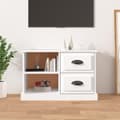 Miniatyrbilde 2 av 11: vidaXL TV-benk hvit 73x35,5x47,5 cm konstruert tre