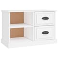 Miniatyrbilde 1 av 11: vidaXL TV-benk hvit 73x35,5x47,5 cm konstruert tre