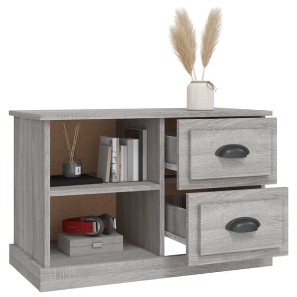 vidaXL TV-benk grå sonoma 73x35,5x47,5 cm konstruert tre