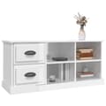 Miniatyrbilde 4 av 11: vidaXL TV-benk høyglans hvit 102x35,5x47,5 cm konstruert tre