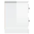 Miniatyrbilde 8 av 11: vidaXL TV-benk høyglans hvit 102x35,5x47,5 cm konstruert tre