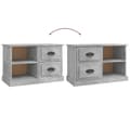 Miniatyrbilde 9 av 11: vidaXL TV-benk betonggrå 73x35,5x47,5 cm konstruert tre