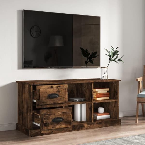 vidaXL TV-taso savutammi 102x35,5x47,5 cm tekninen puu
