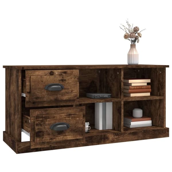 vidaXL TV-taso savutammi 102x35,5x47,5 cm tekninen puu