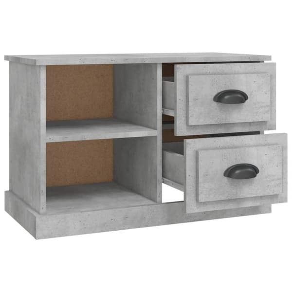 vidaXL TV-taso betoninharmaa 73x35,5x47,5 cm tekninen puu