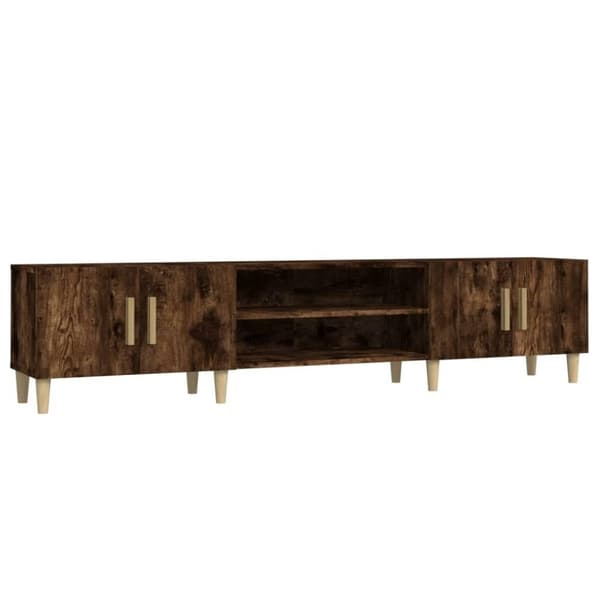 vidaXL TV-benk røkt eik 180x31,5x40 cm konstruert tre