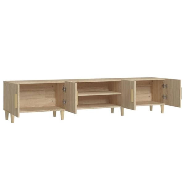 vidaXL TV-benk sonoma eik 180x31,5x40 cm konstruert tre