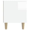 Miniatyrbilde 8 av 10: vidaXL TV-benk høyglans hvit 180x31,5x40 cm konstruert tre