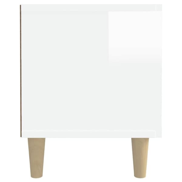 vidaXL TV-benk høyglans hvit 180x31,5x40 cm konstruert tre