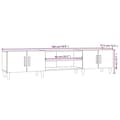 Miniatyrbilde 10 av 10: vidaXL TV-benk høyglans hvit 180x31,5x40 cm konstruert tre