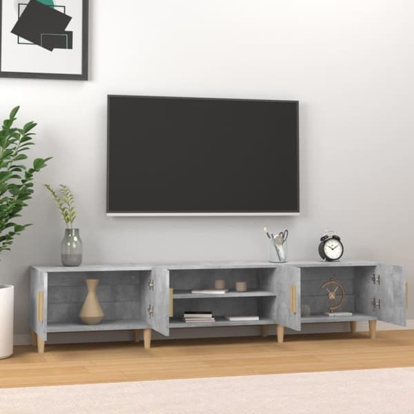 vidaXL TV-skåp betonggrå 180x31,5x40 cm konstruerat trä