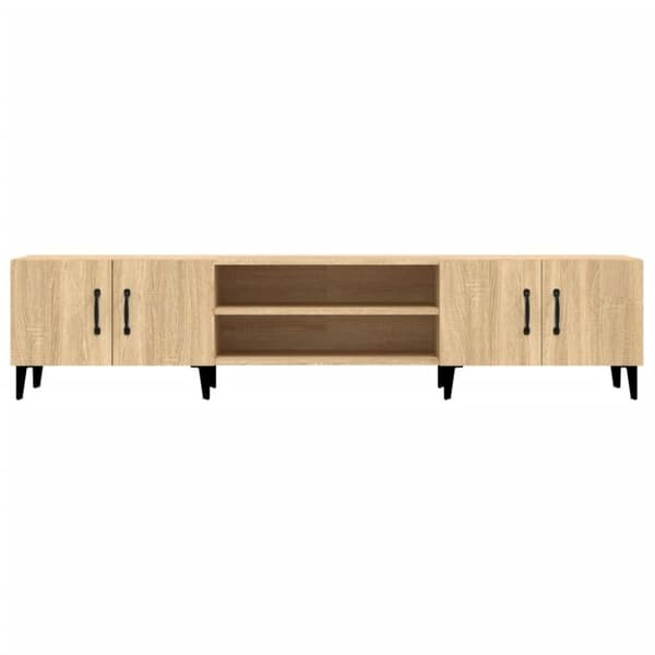 vidaXL TV-benk sonoma eik 180x31,5x40 cm konstruert tre