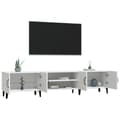 Miniatyrbilde 5 av 10: vidaXL TV-benk hvit 180x31,5x40 cm konstruert tre