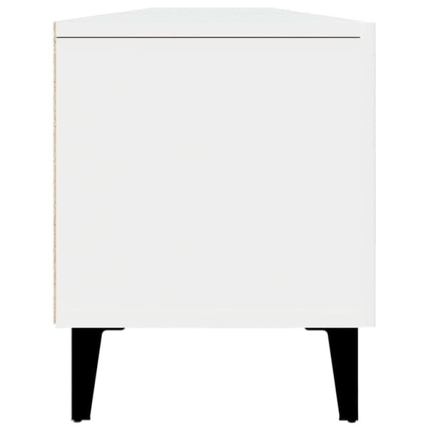 vidaXL TV-benk hvit 180x31,5x40 cm konstruert tre