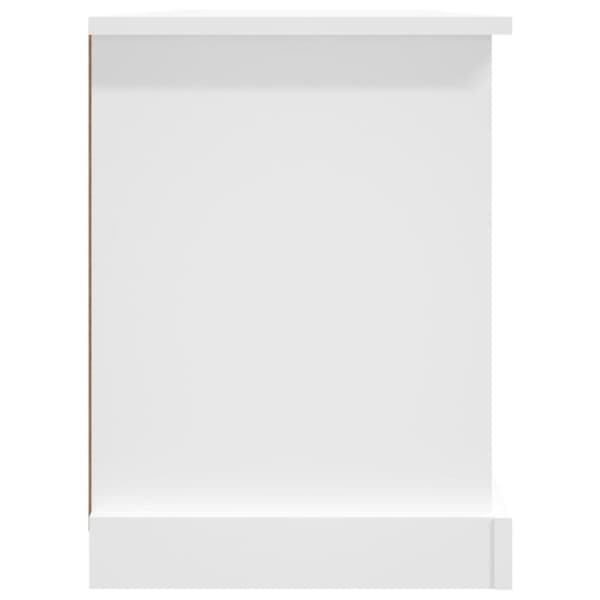 vidaXL TV-benk hvit 99,5x35,5x48 cm konstruert tre