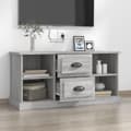 Miniatyrbilde 3 av 9: vidaXL TV-benk grå sonoma 99,5x35,5x48 cm konstruert tre