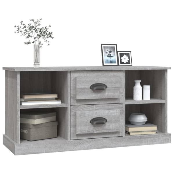 vidaXL TV-benk grå sonoma 99,5x35,5x48 cm konstruert tre