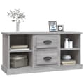Miniatyrbilde 4 av 9: vidaXL TV-benk grå sonoma 99,5x35,5x48 cm konstruert tre