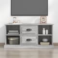 Miniatyrbilde 2 av 9: vidaXL TV-benk grå sonoma 99,5x35,5x48 cm konstruert tre