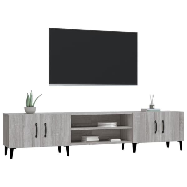 vidaXL TV-taso harmaa Sonoma 180x31,5x40 cm tekninen puu