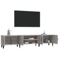 Pikkukuva 5 / 10: vidaXL TV-taso harmaa Sonoma 180x31,5x40 cm tekninen puu